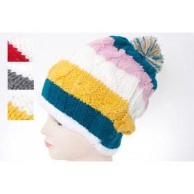 Pom Pom Beanie 05 - 10 per pack - $1.50 ea